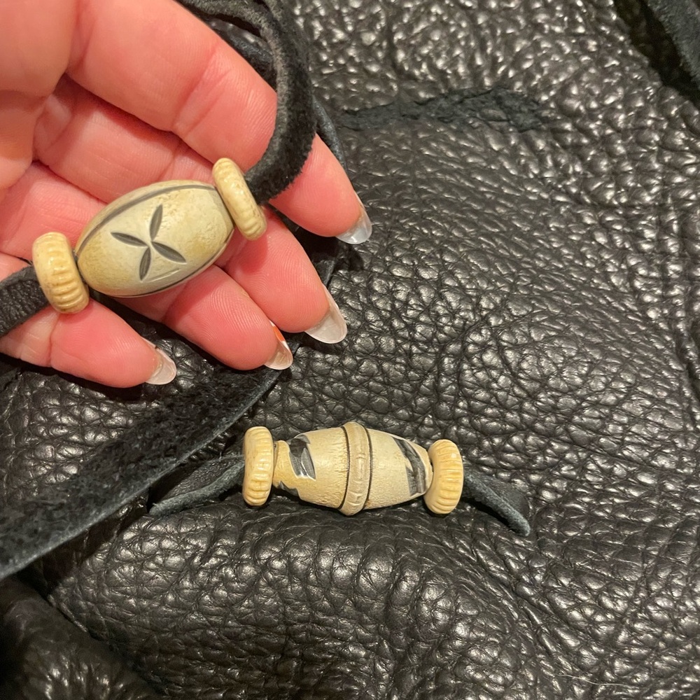 Black Leather Women's Bag - Picture 3 of 6